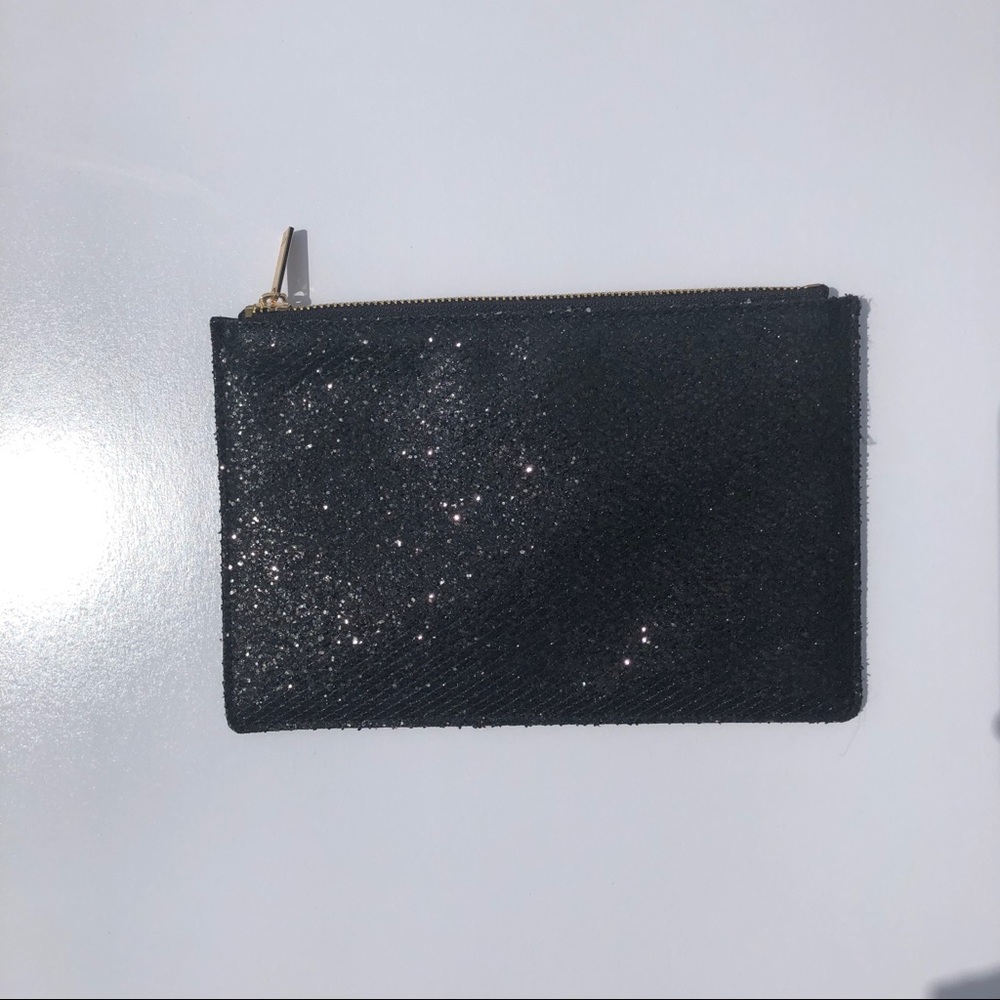 Sparkly black clutch lbd night out